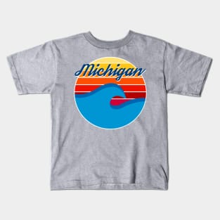 Michigan Sunset Kids T-Shirt